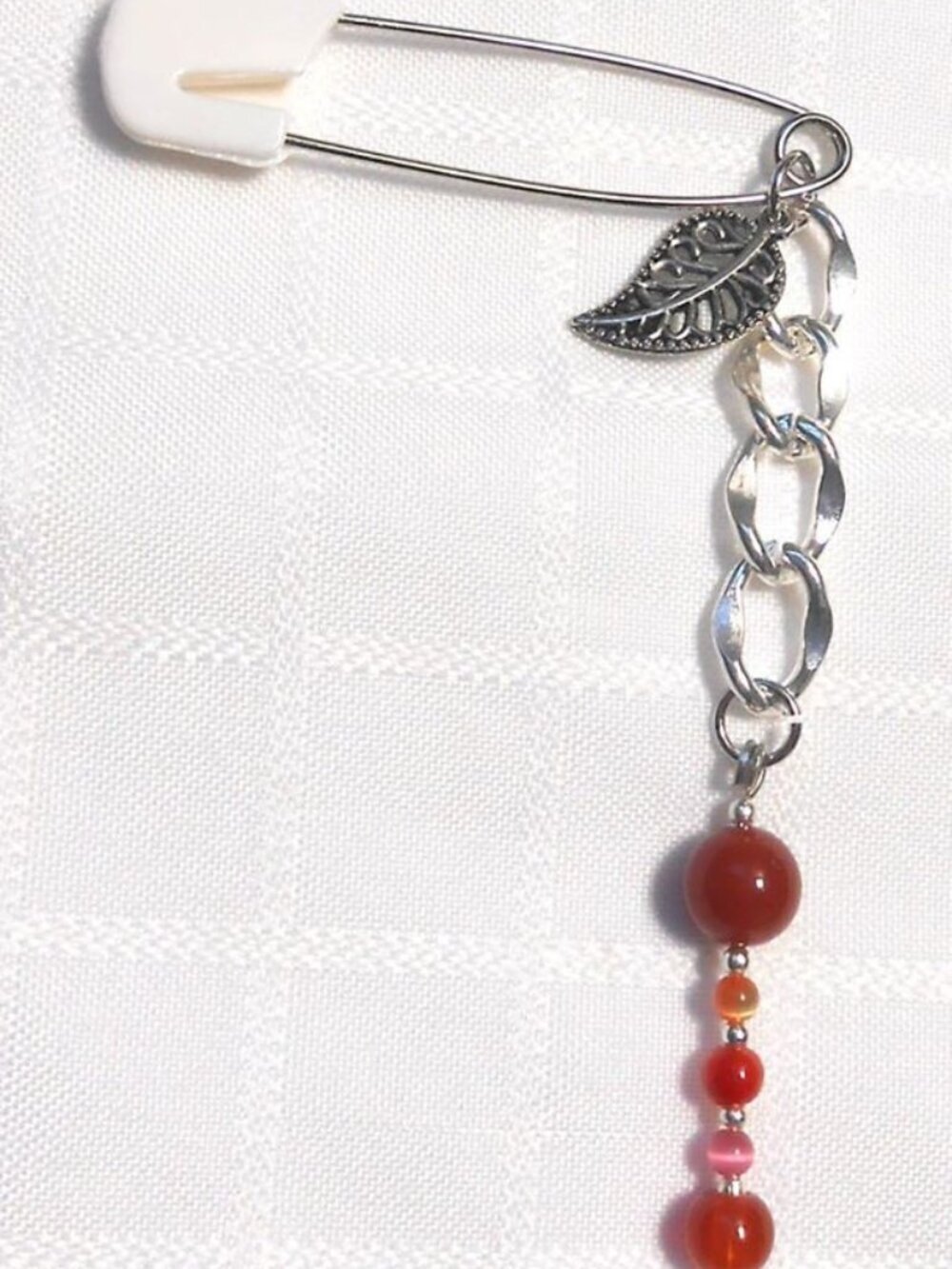 Handmade decorative safety pin no. 9
